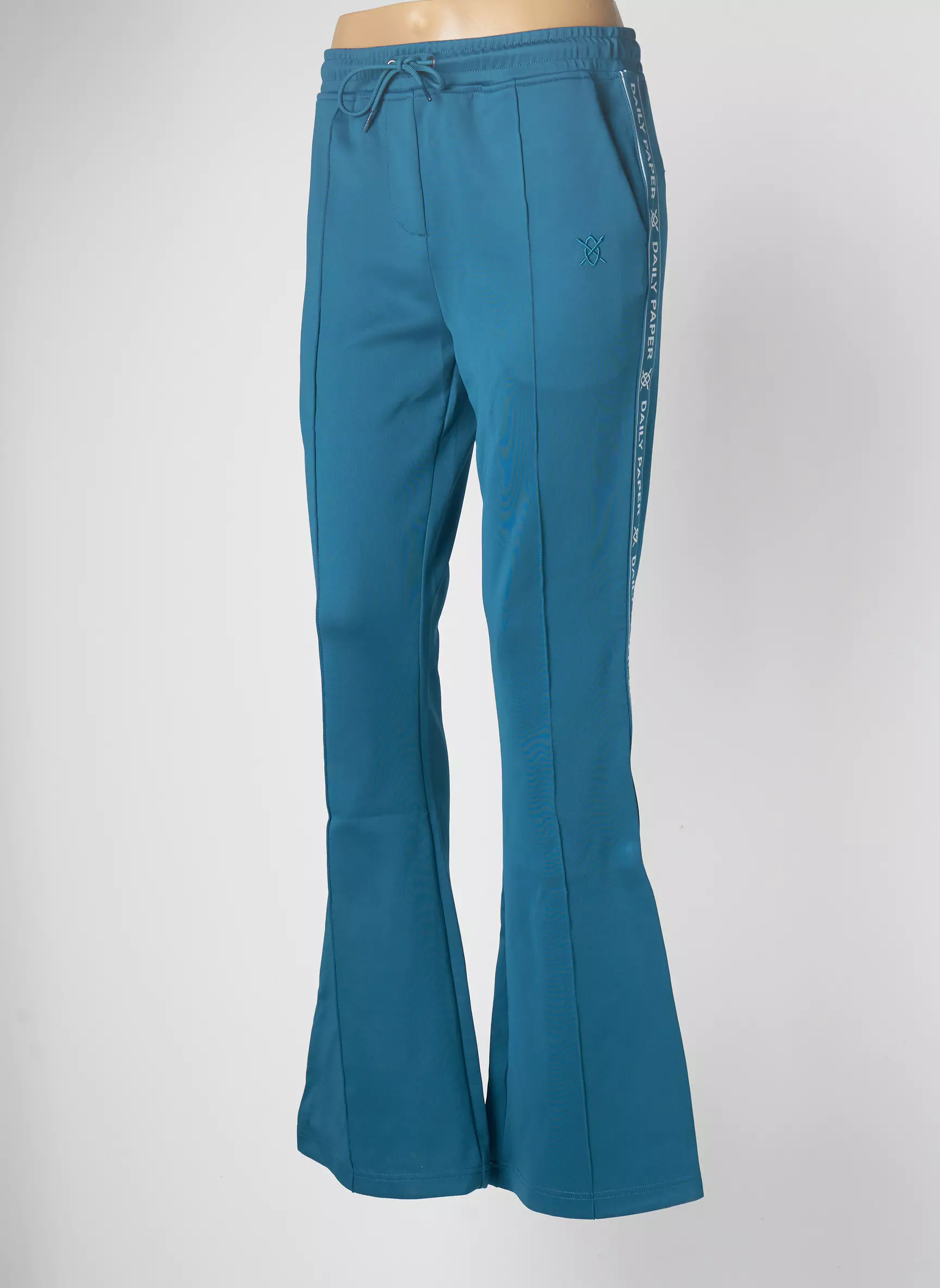 Daily Paper Pantalons Droits Femme couleur bleu