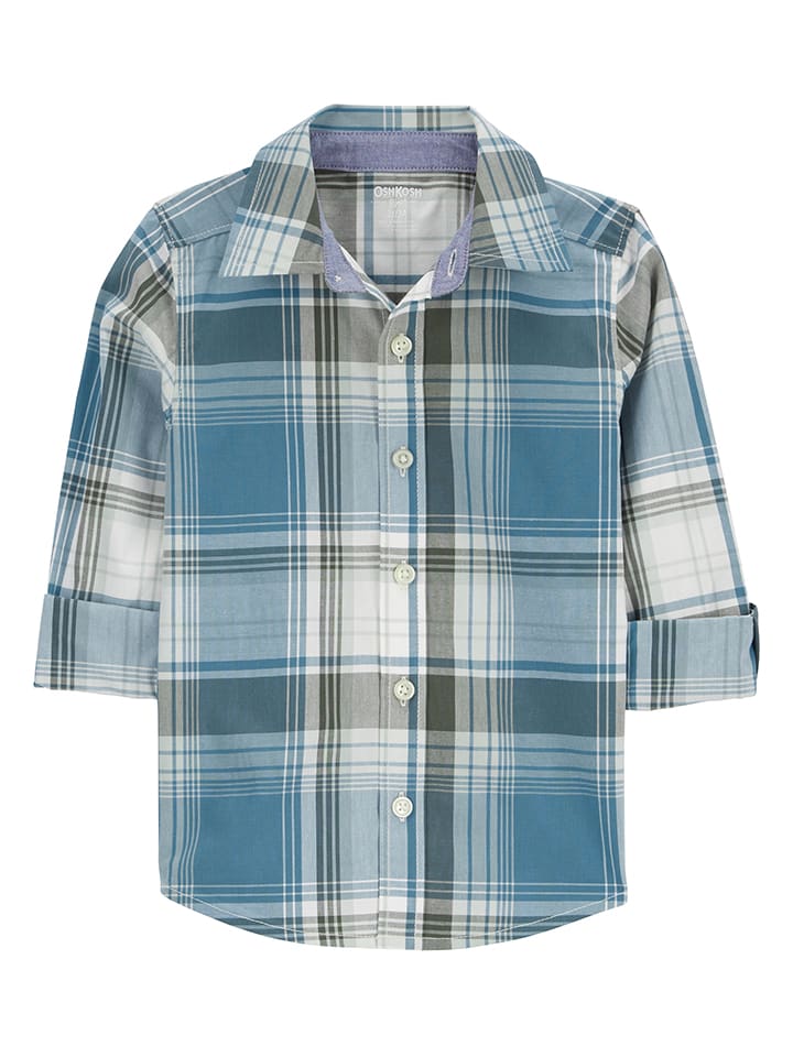 OshKosh Hemd in Blau/ Grün günstig kaufen
