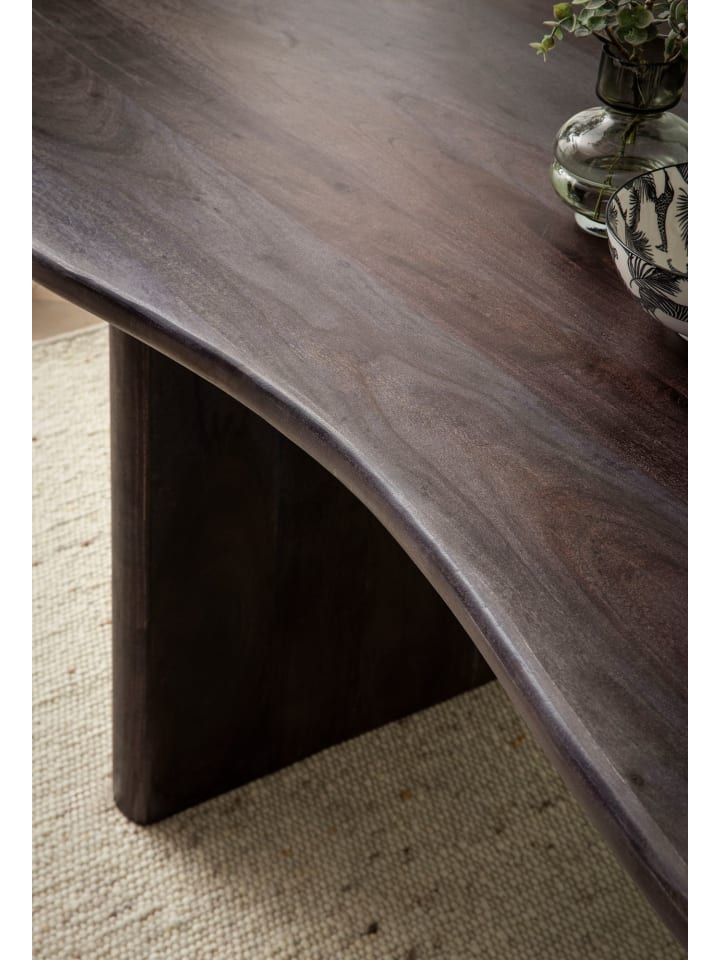 KADIMA DESIGN Esszimmertisch 180x90x75 cm Akazie Massivholz Dunkelbraun Esstisch in Braun günstig kaufen onesize