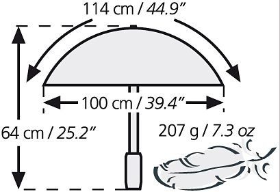 EuroSCHIRM® Stockregenschirm Swing liteflex, extra leicht