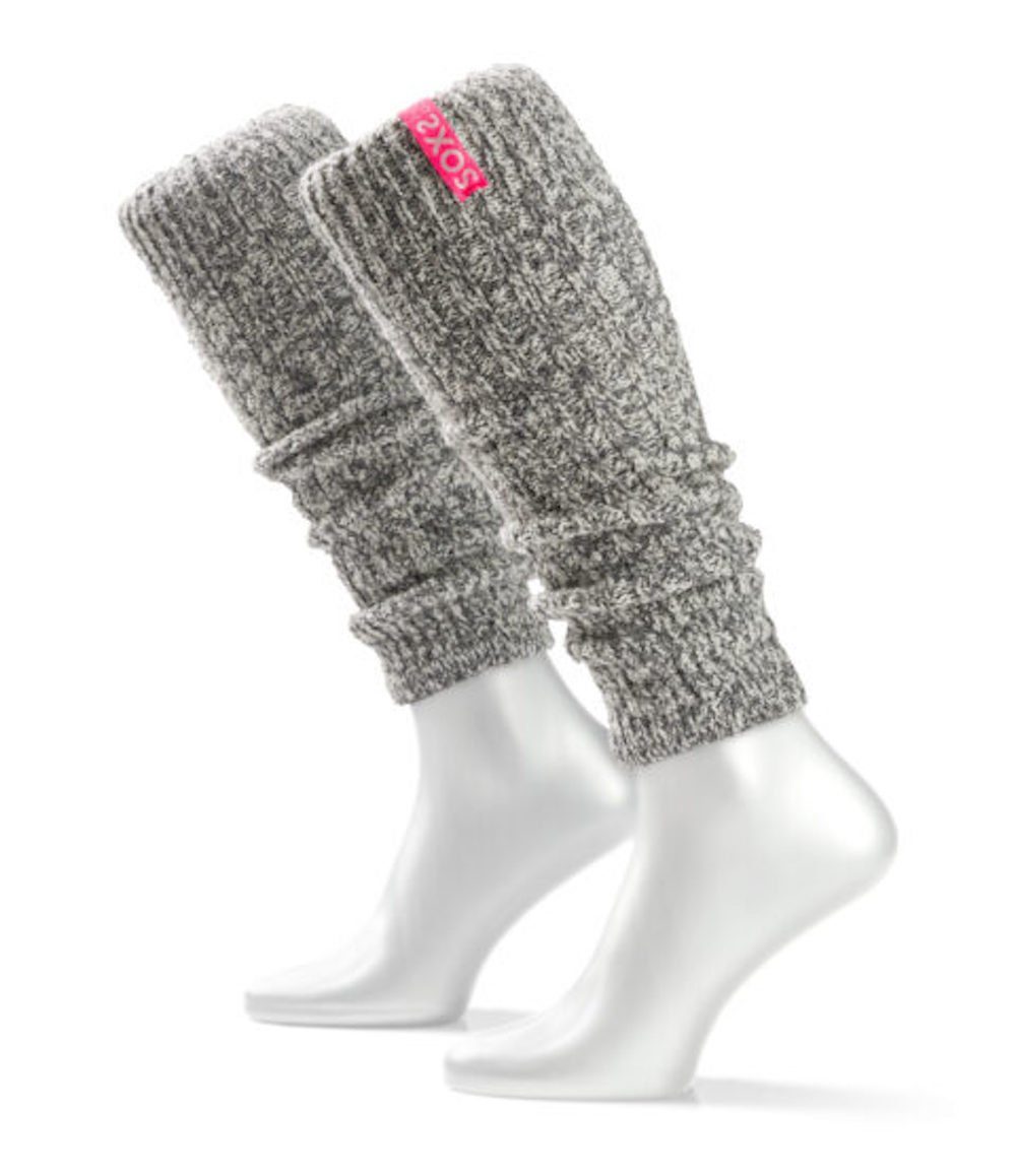 LK Trend & Style Beinstulpen von SOXS.Co Damenstulpen mit farbigem Label Beinwärmer one Size (oder als Armling nutzen, 1 Paar) mit angenehmer Elastizität