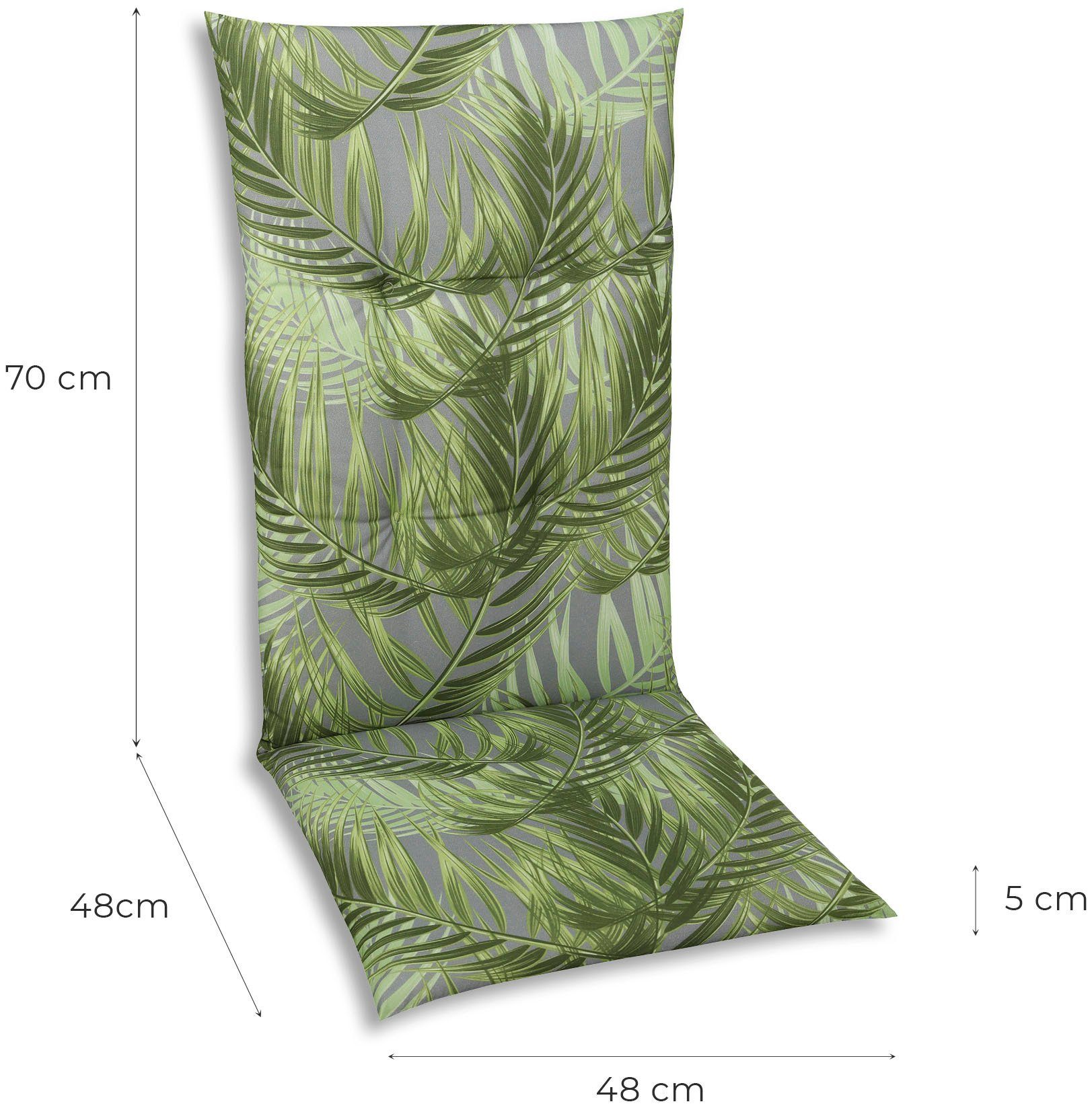 GO-DE Hochlehnerauflage, (Set, 2 St)