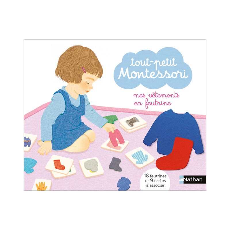 Coffret Tout-petit Montessori mes vêtements en feutrine - Nathan Jeunesse