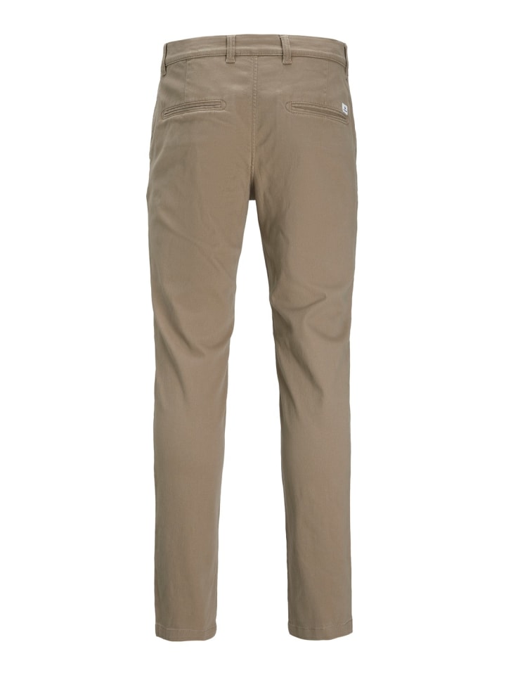 Jack & Jones Stoffhose / Chino JPSTMARCO JJDAVE AKM BEIGE slim in Beige günstig kaufen