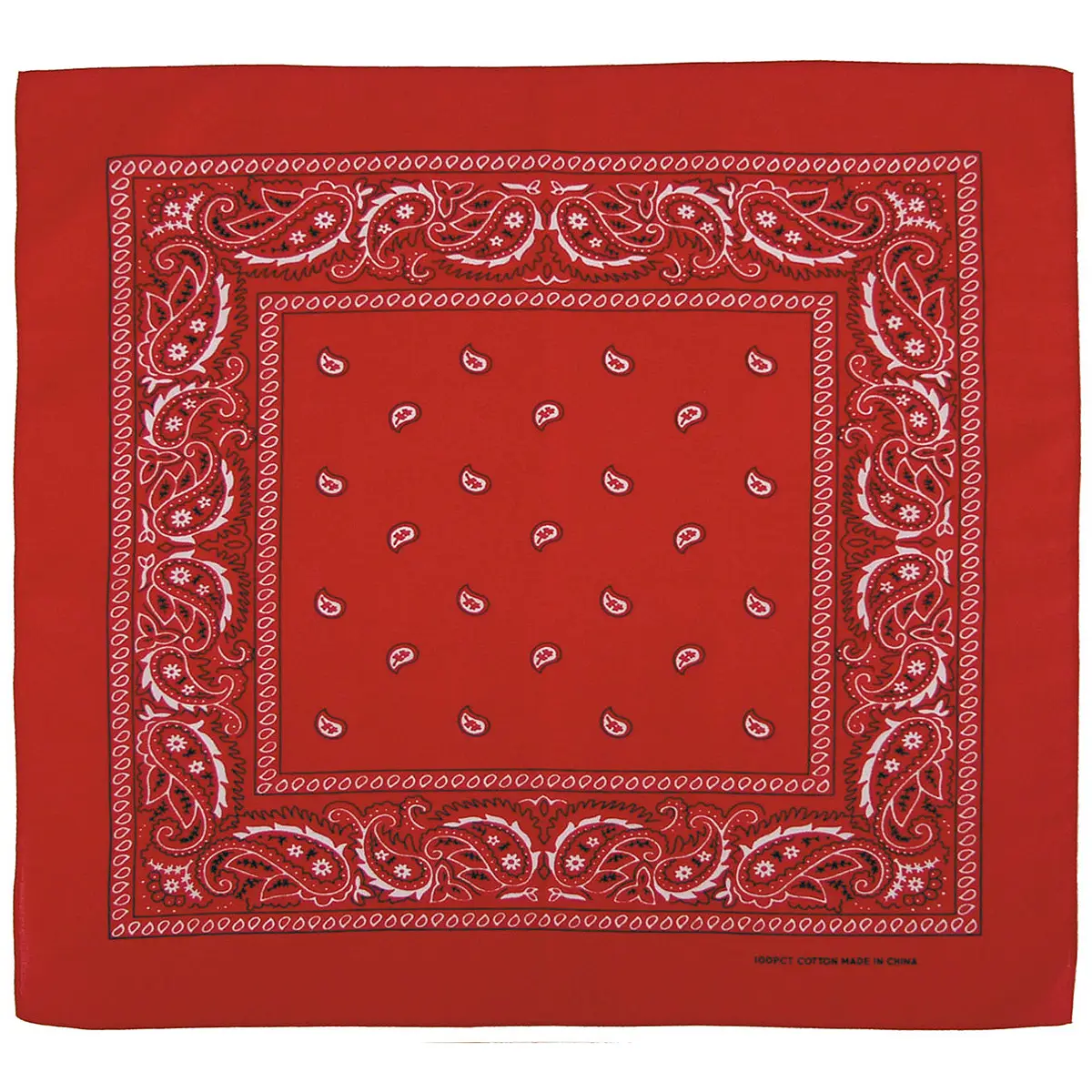 Bandana US Halstuch Paisley rot
