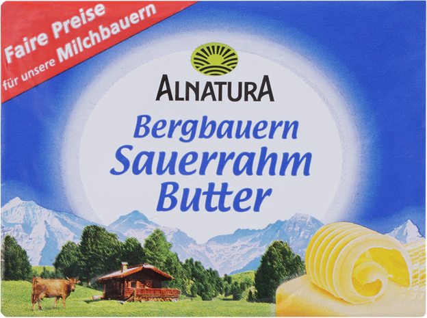 Alnatura Bio Bergbauern Sauerrahmbutter