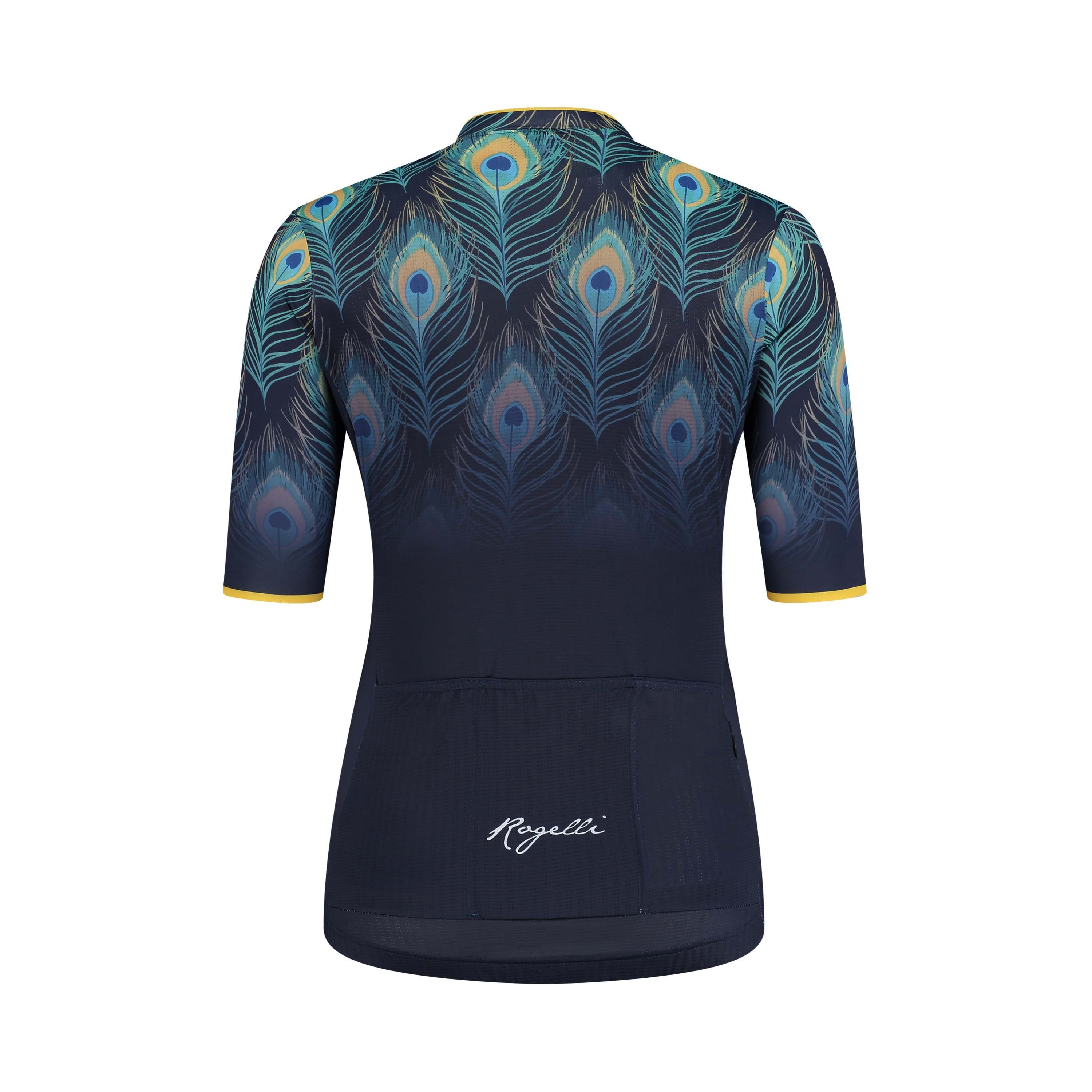 Rogelli Animal Blau/Gelb Damen Radtrikot Kurzarm