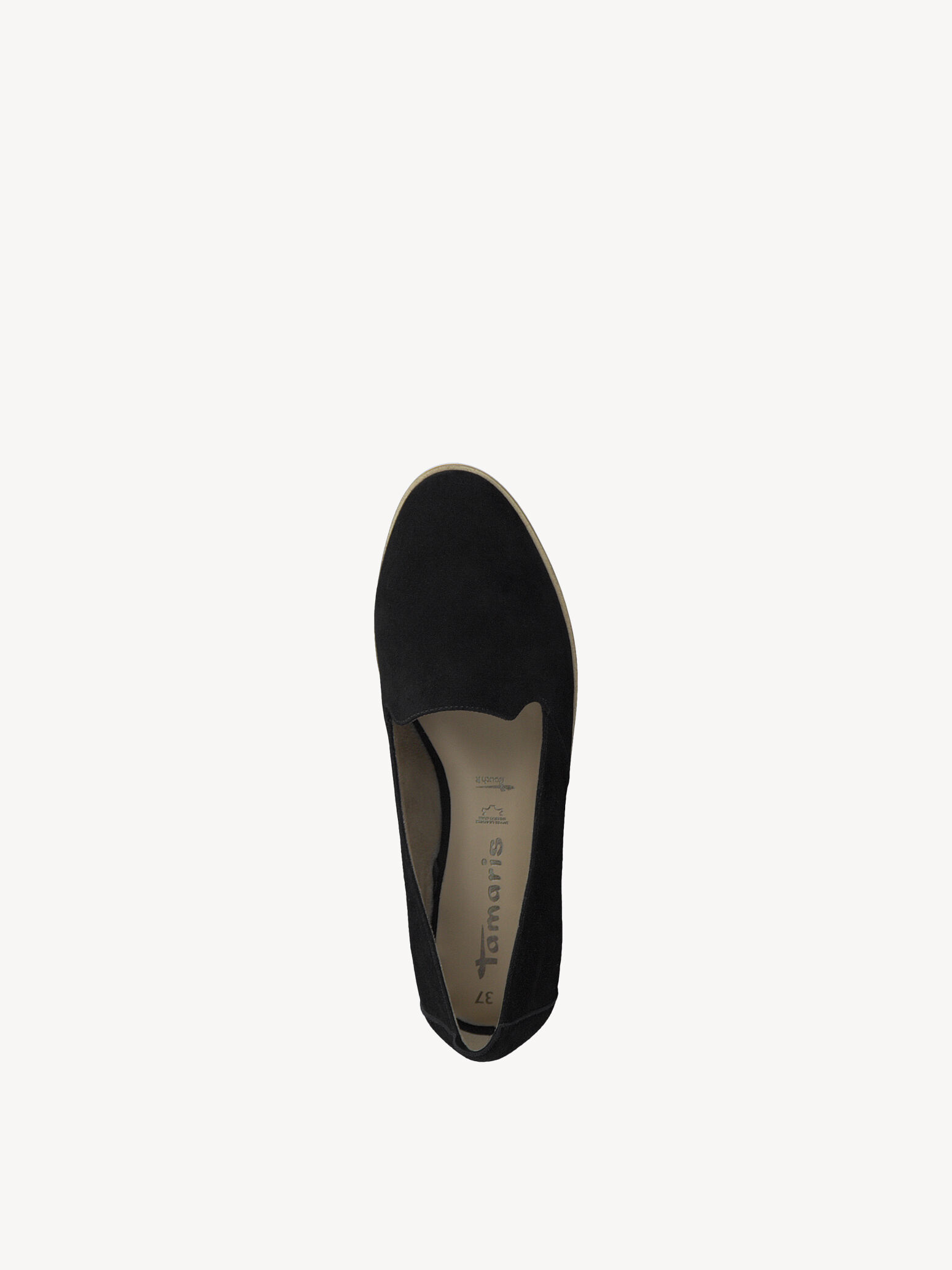 Slipper en cuir - noir
