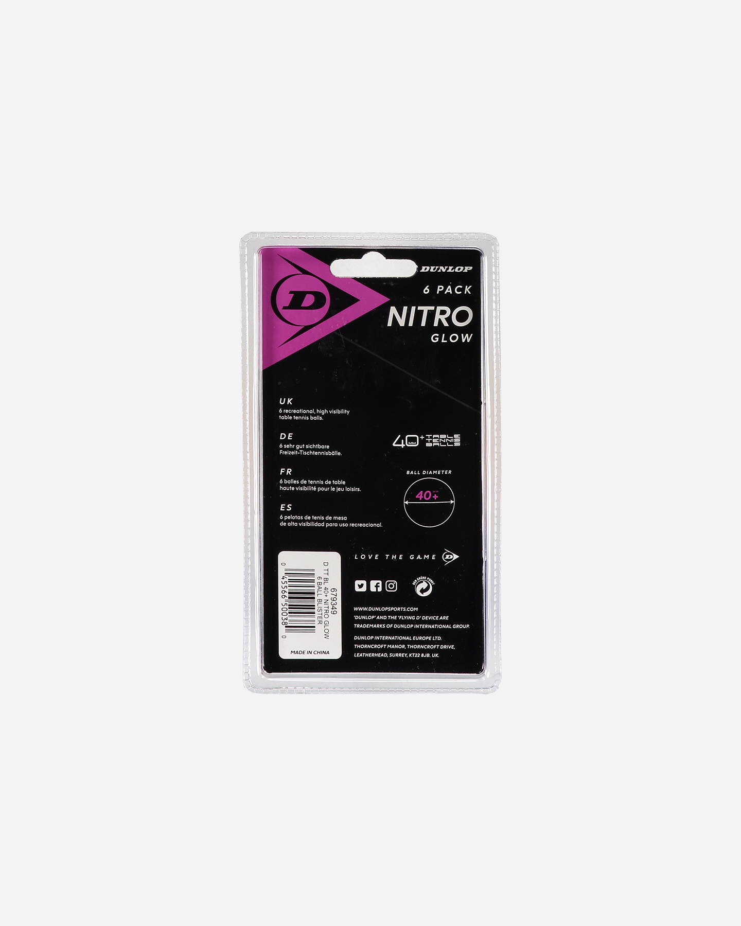 Accessorio Ping Pong Dunlop Ping Pong Nitro Glow 6pz 679349