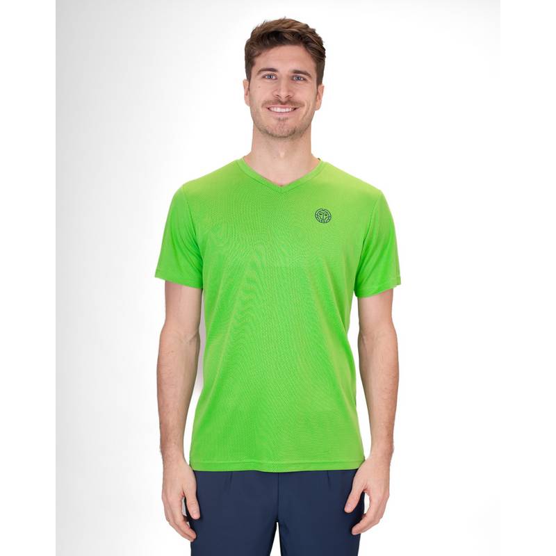 BIDI BADU Crew Inside Out V-Neck Tee Tennisshirt Herren
