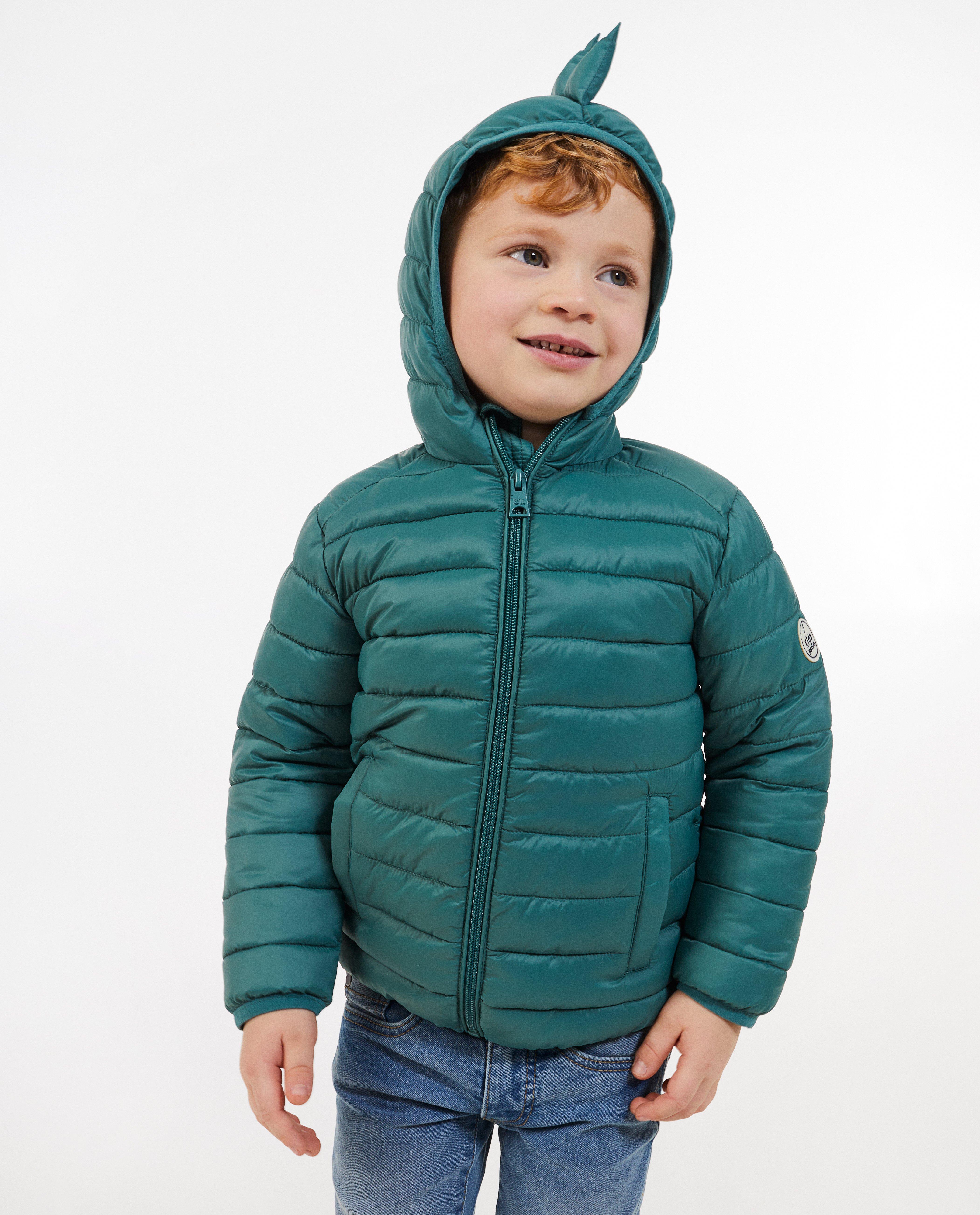 Kidz Nation zöld steppelt kabát khaki