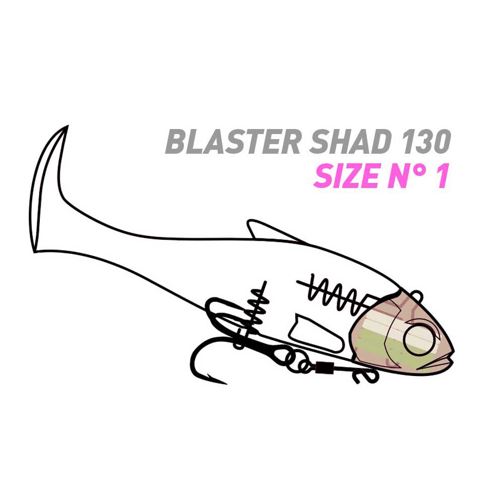 Fiiish Blaster Shad -pehmoviehe, 13 cm, 37 g
