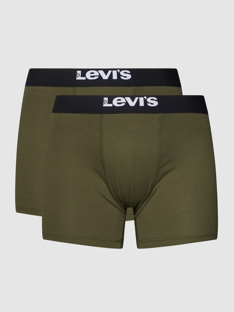 Trunks mit Label-Detail Modell 'SOLID BASIC' in olivgrün
