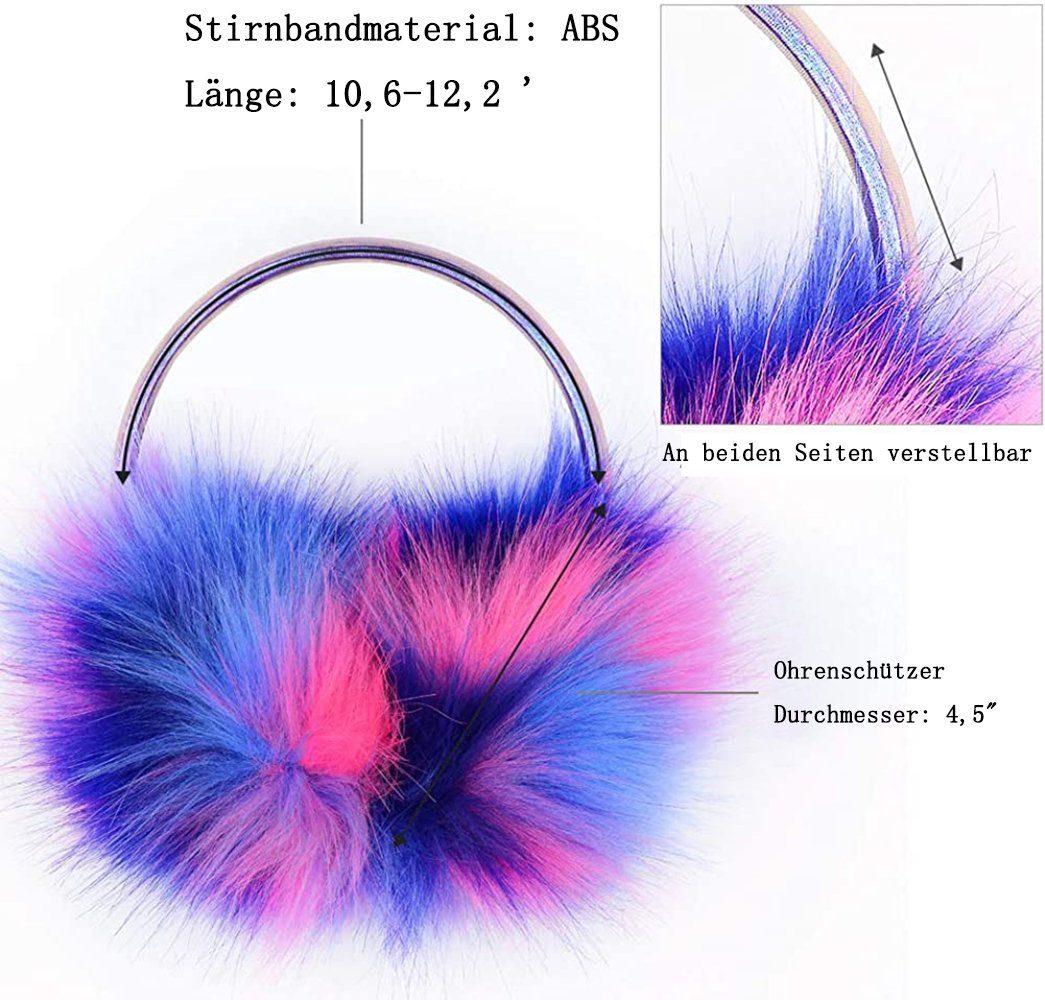 Questive Ohrenwärmer Ohrenschützer, Ohrenwärmer für Damen und Mädchen