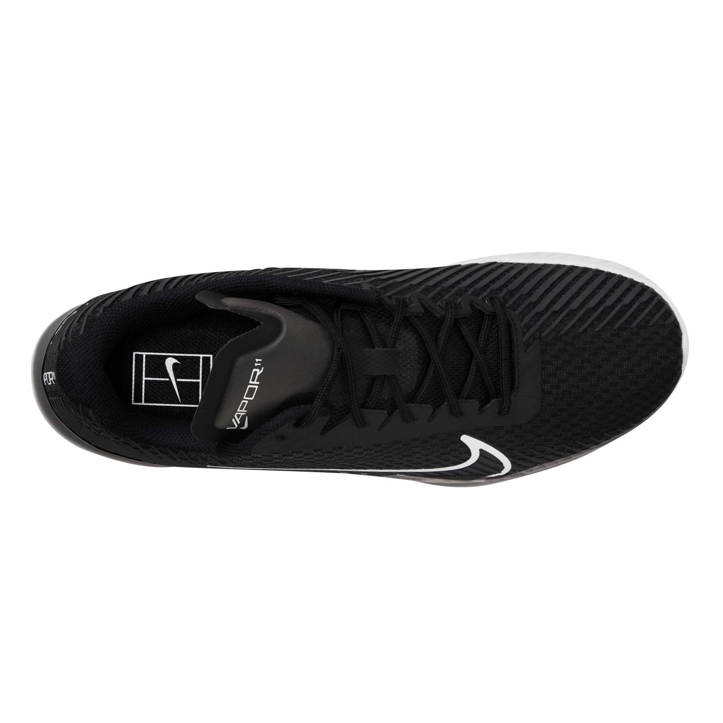 Air Zoom Vapor 11 Allcourtschuh Herren - Schwarz, Dunkelgrau