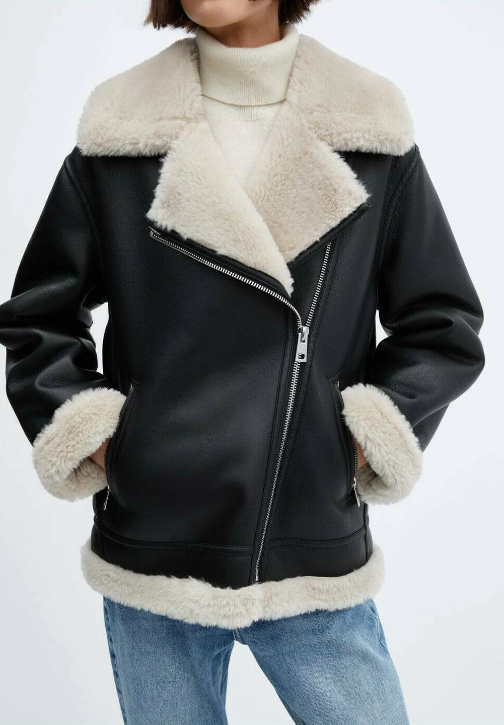 Mango ADRI - Chaqueta de piel sintética