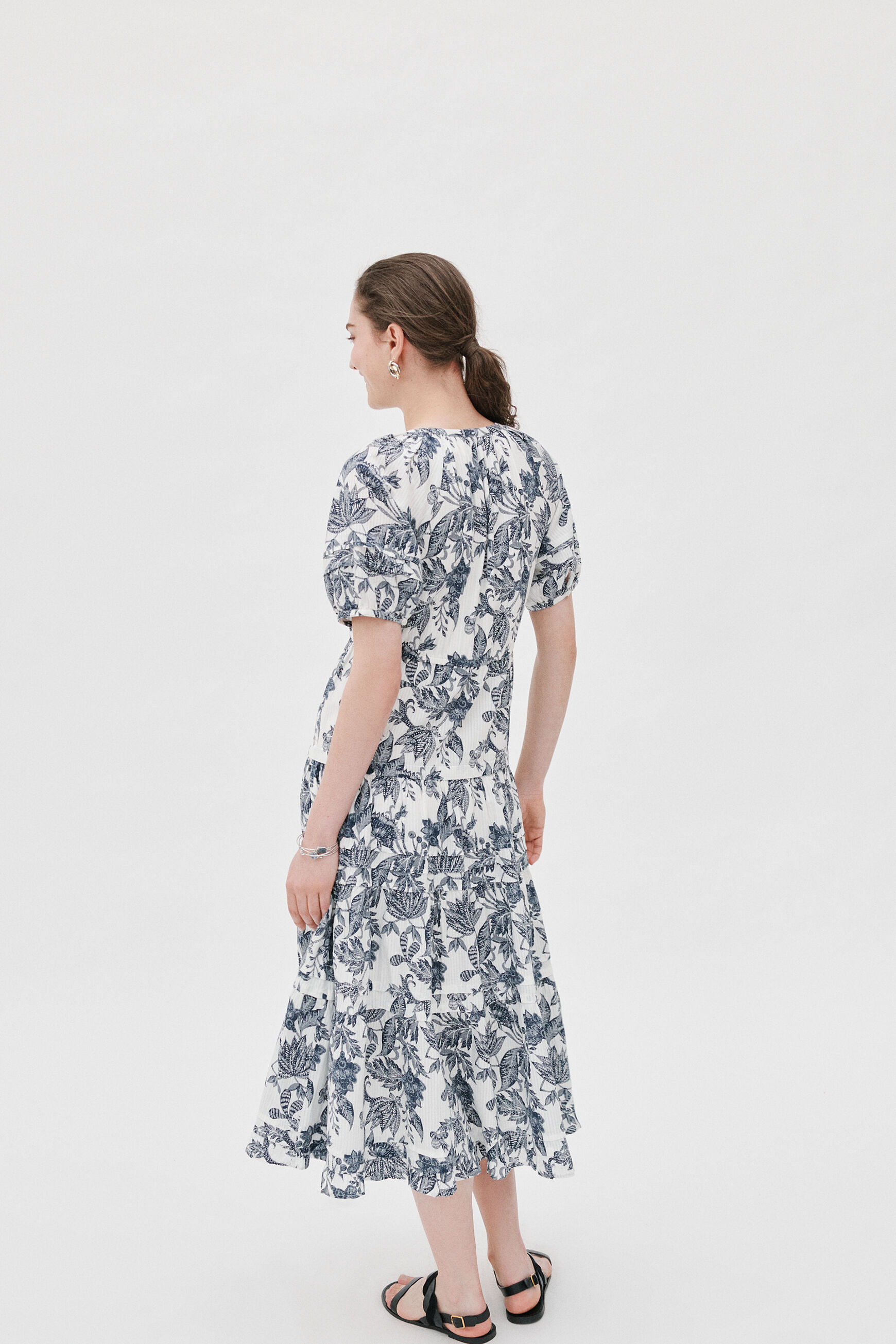 robe utha print ivoire femme