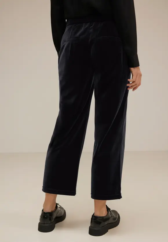 Street One Casual Fit Samt Hose