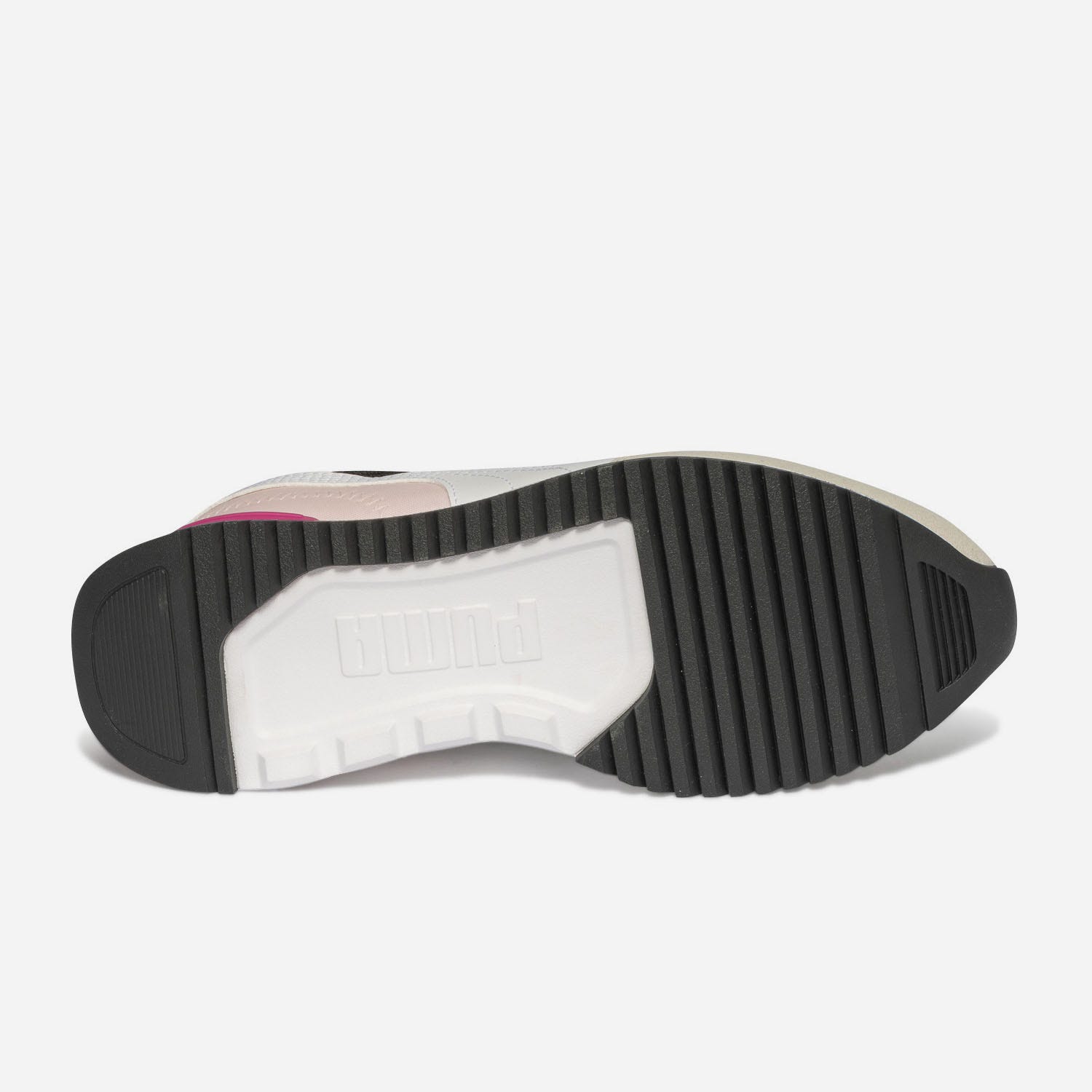 Tennis PUMA grise, noire, blanche et rose