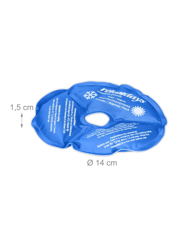 relaxdays 4 x Knie-Kühlpads in Blau günstig kaufen onesize