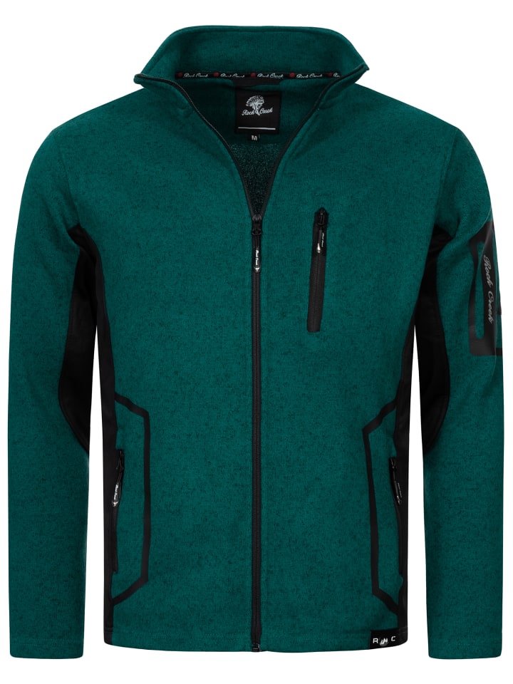Rock Creek Fleecejacke in Dunkeltürkis günstig kaufen
