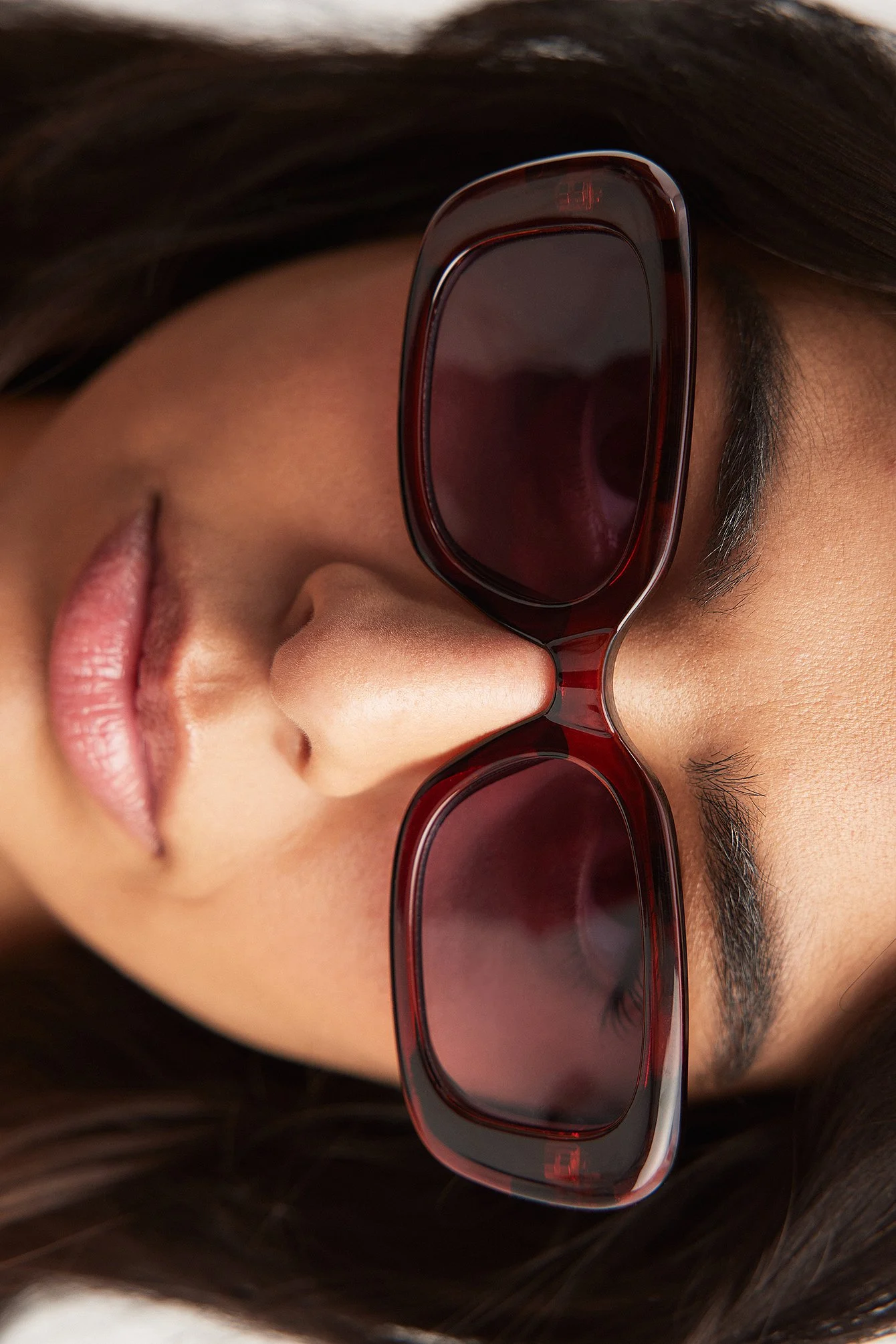 Rectangular Retro Look Sunglasses