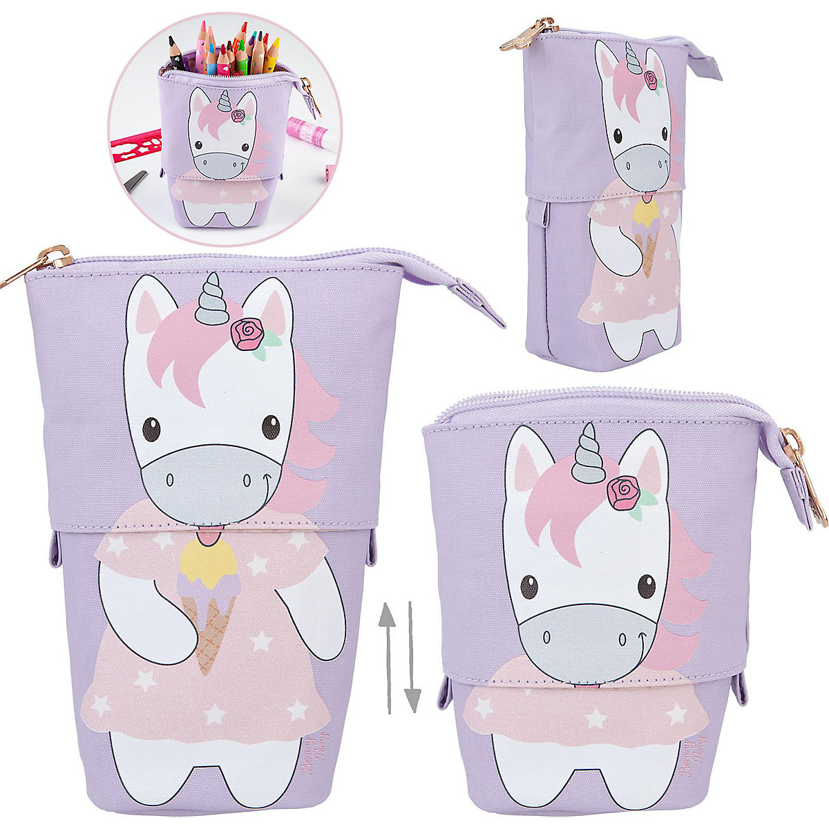 Princess Mimi Stifte-Etui stehend Einhorn Bonny Pony, unbefüllt