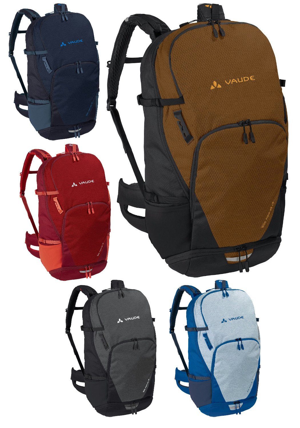 VAUDE Fahrradrucksack Bike Alpin 25+5 Mehrtages und Alpencross Rucksack