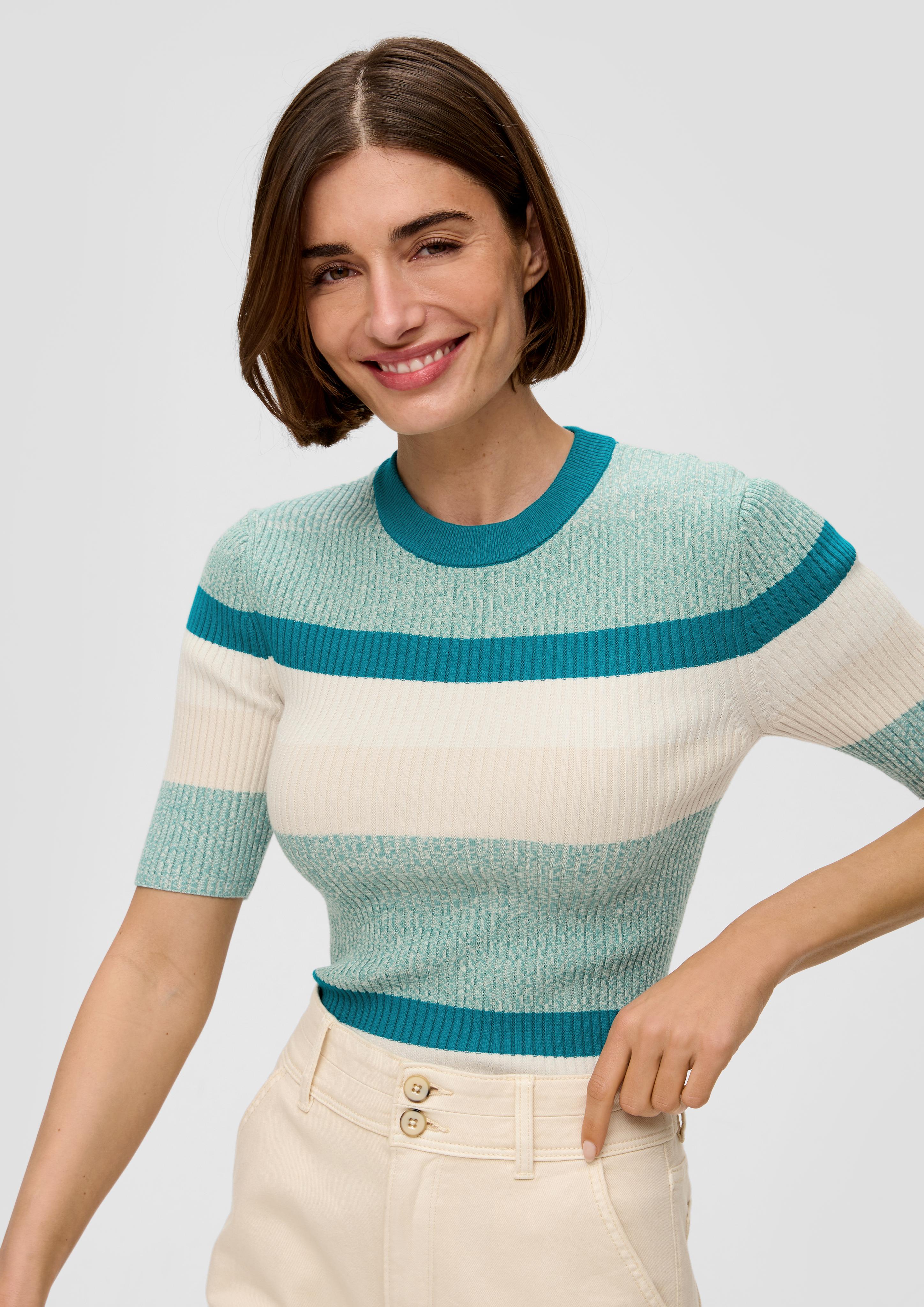 Strickshirt mit Rippstruktur  2147895-66X9