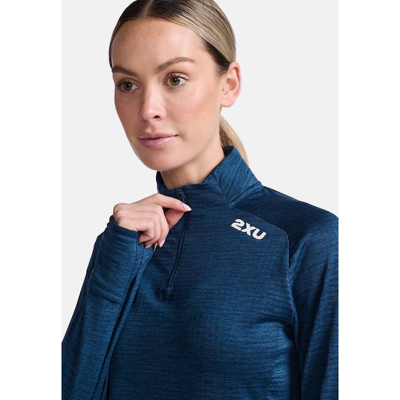 2XU Ignition 1/4 Zip Funktionsshirt Damen