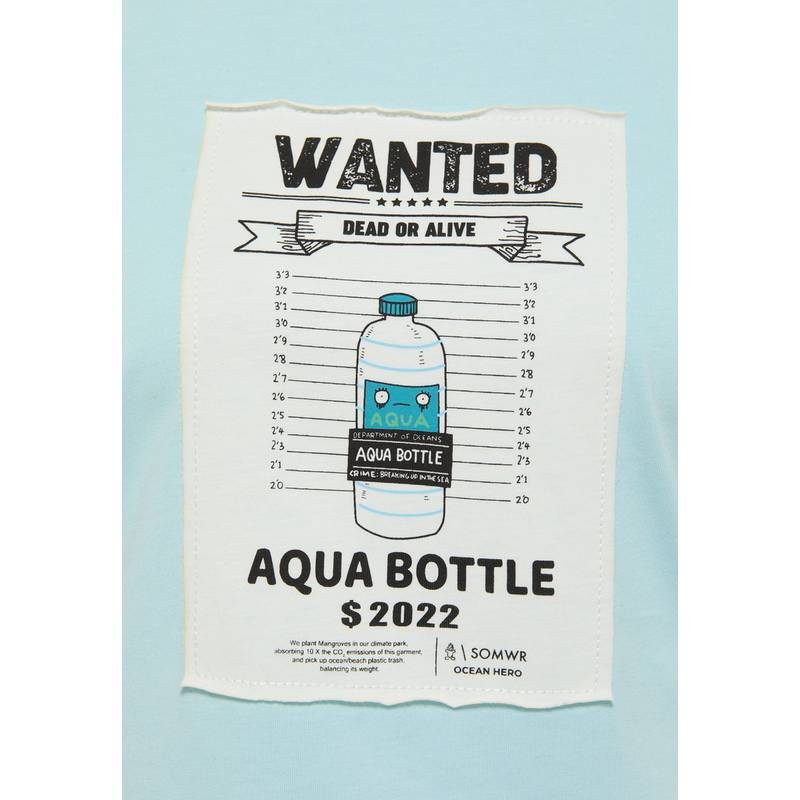 SOMWR T-Shirt With Square Slim Straw Print T-Shirt Damen