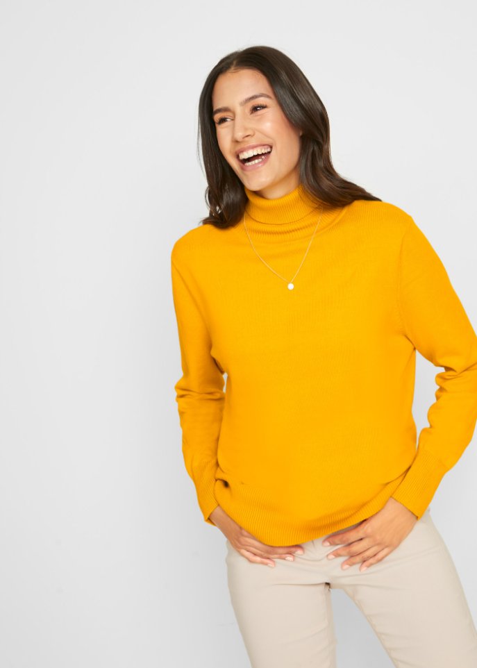 Basic Rollkragenpullover