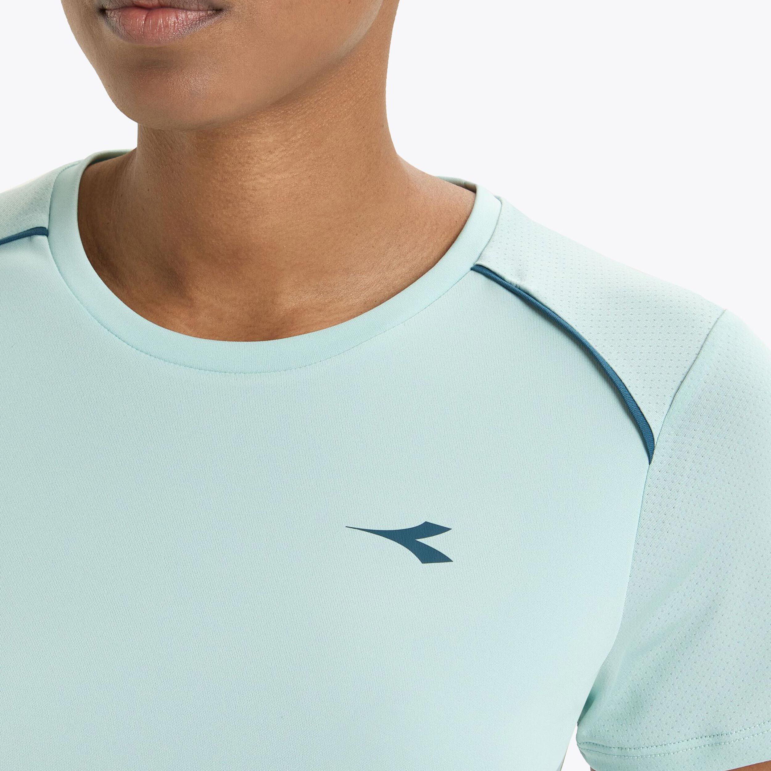 L. T-Shirt Damen - Hellblau