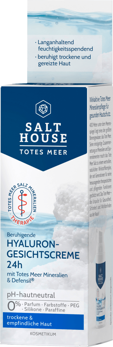 Gesichtscreme Totes Meer Hyaluron, 50 ml