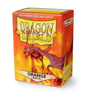 Schutzhüllen Dragon Shield Matte: Matte Orange (100 Stück)