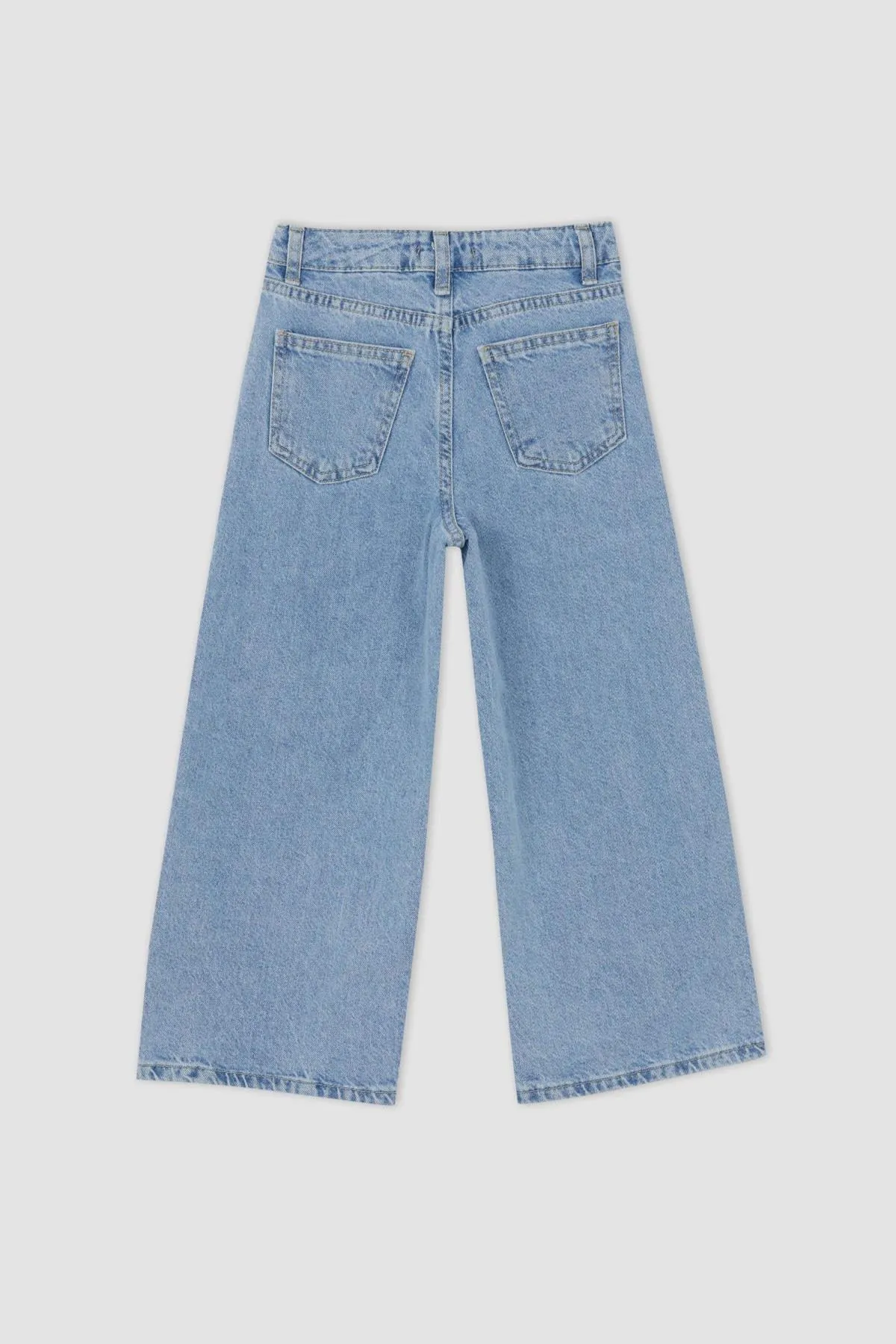 DeFacto  Zerrissene recycelte Jeanshose für Mädchen mit weitem Bein