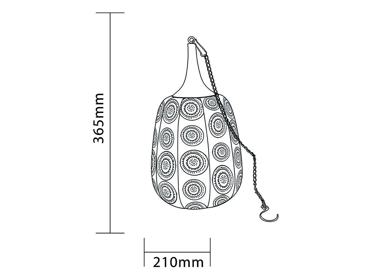 Luxform Rabat Tisch und Hanglampe