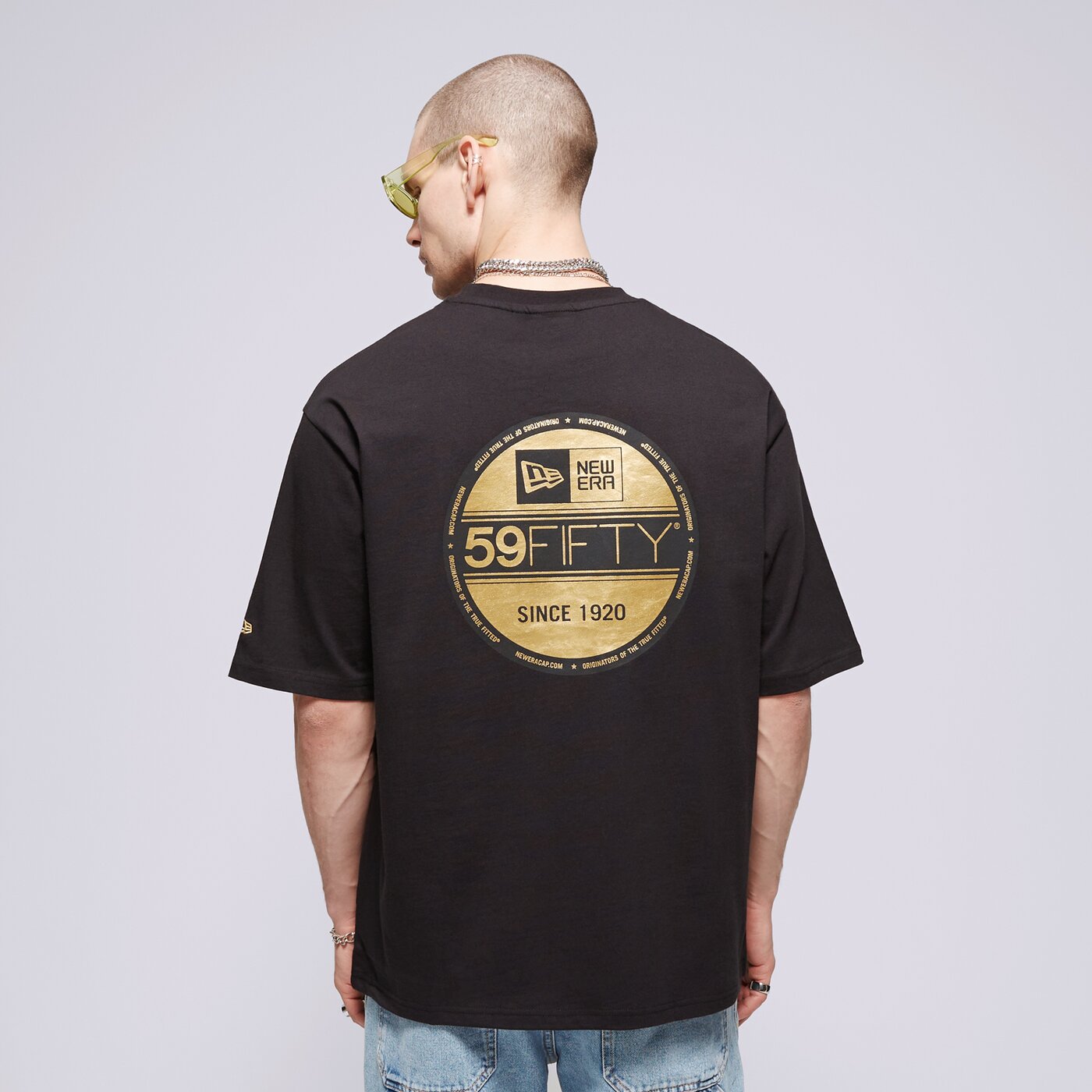 NEW ERA T-SHIRT NE STICKER OS BLK NONE Schwarz