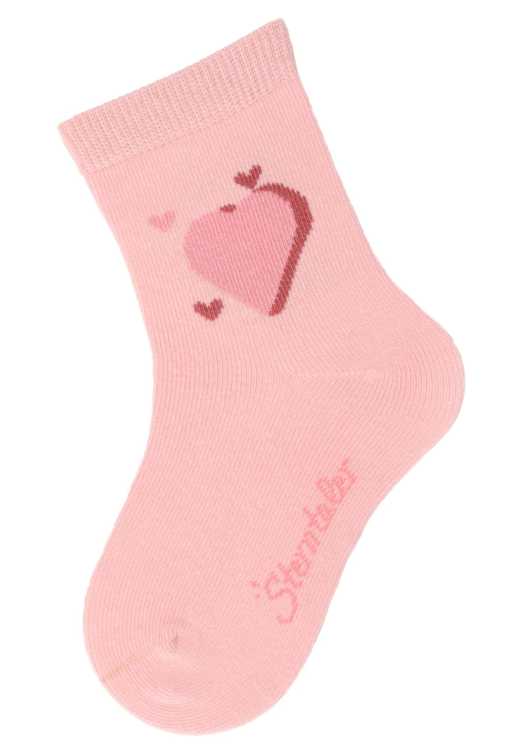 Socken im 6er Pack mit Struktur in mattrosa