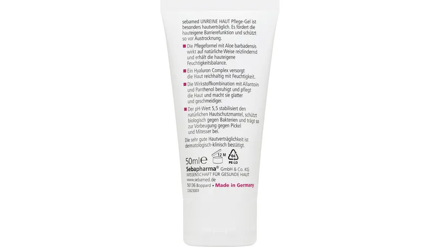 sebamed Unreine Haut Pflege Gel 50 ml