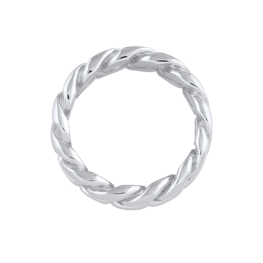 Elli Elli Bague Chunky Chain tendance pour dames en argent sterling 925 Bague