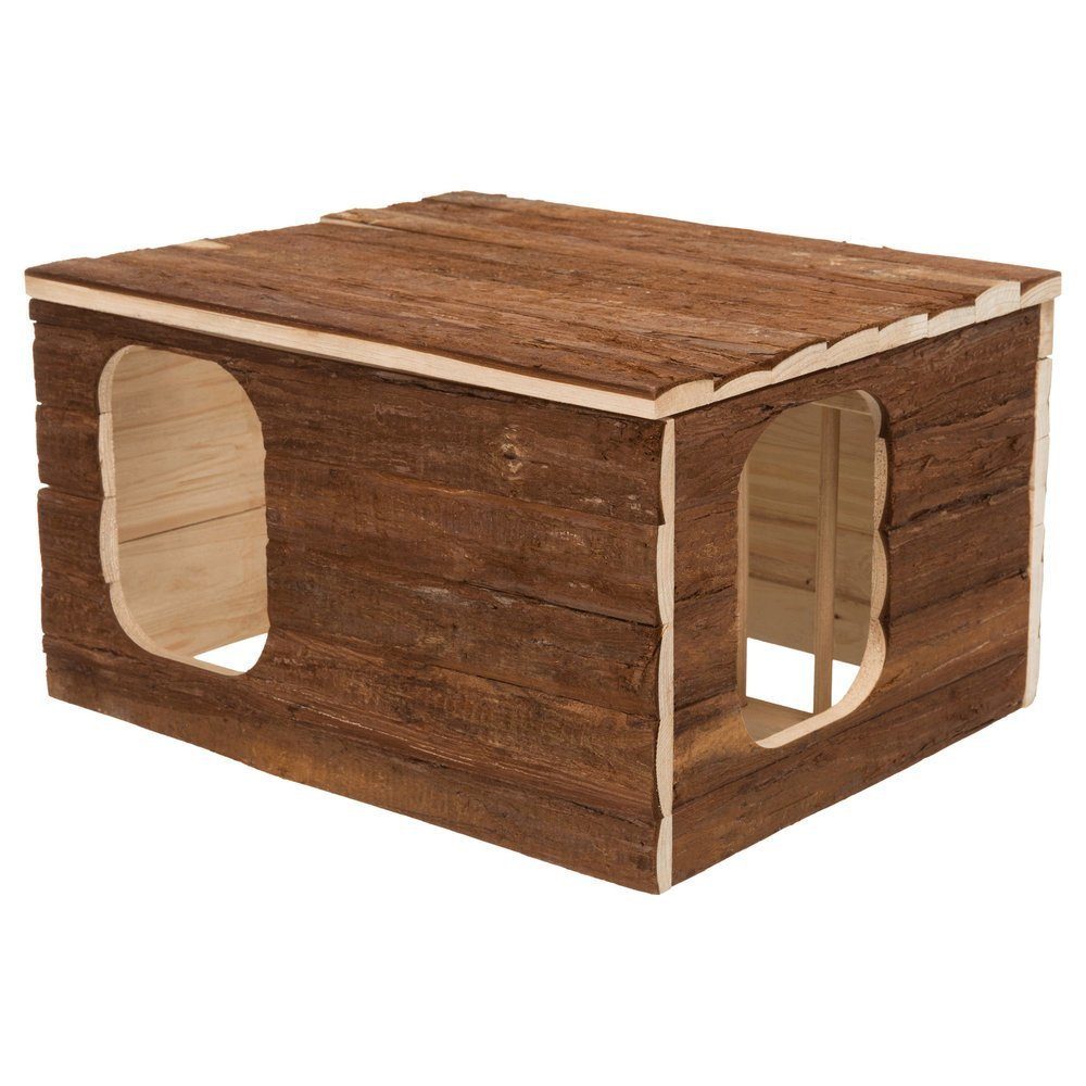 TRIXIE Kleintierhaus Natural Living HHilke tegrierter Heuraufe