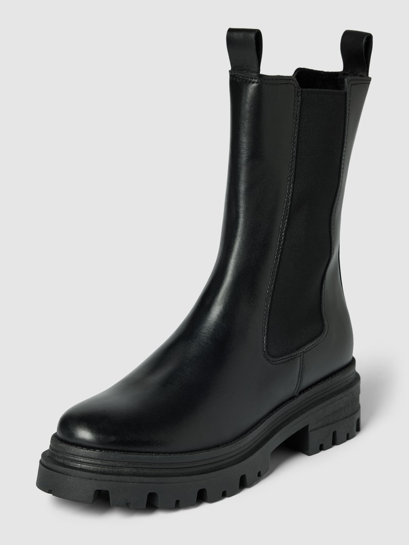 Chelsea Boots aus Leder in schwarz