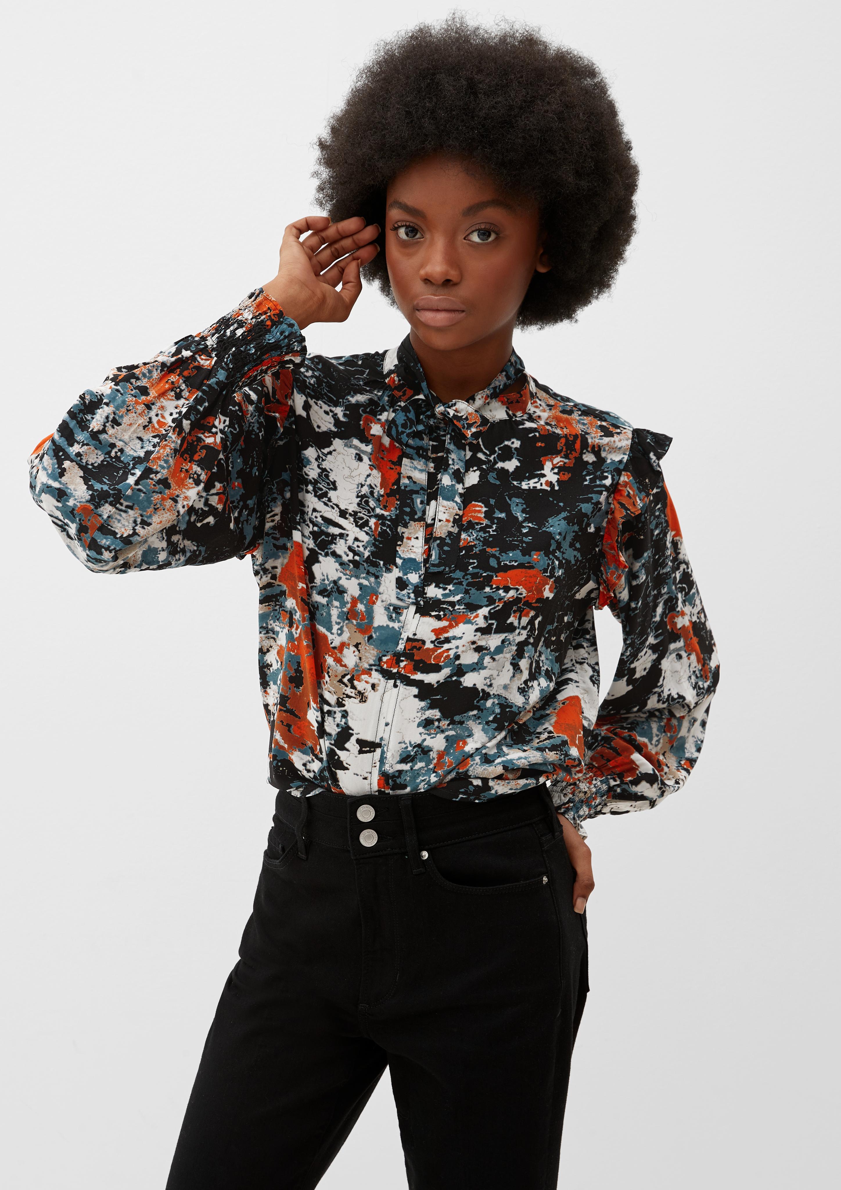 Bluse mit Allovermuster  2117749-23A4