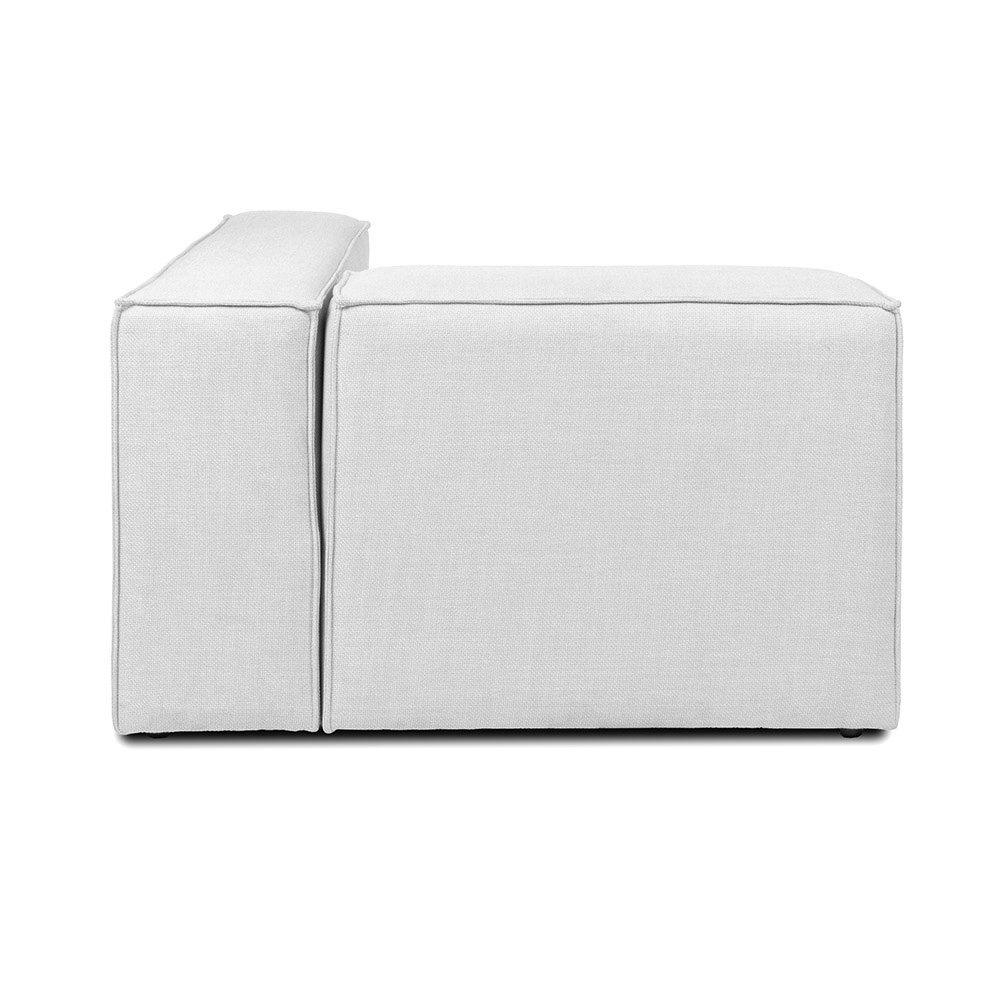 Home Deluxe Modulares Sofa VERONA Rechtes Ecksofa - hellgrau