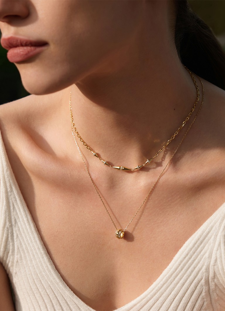 Ania Haie Geometric Sparkle necklace M with zirconia