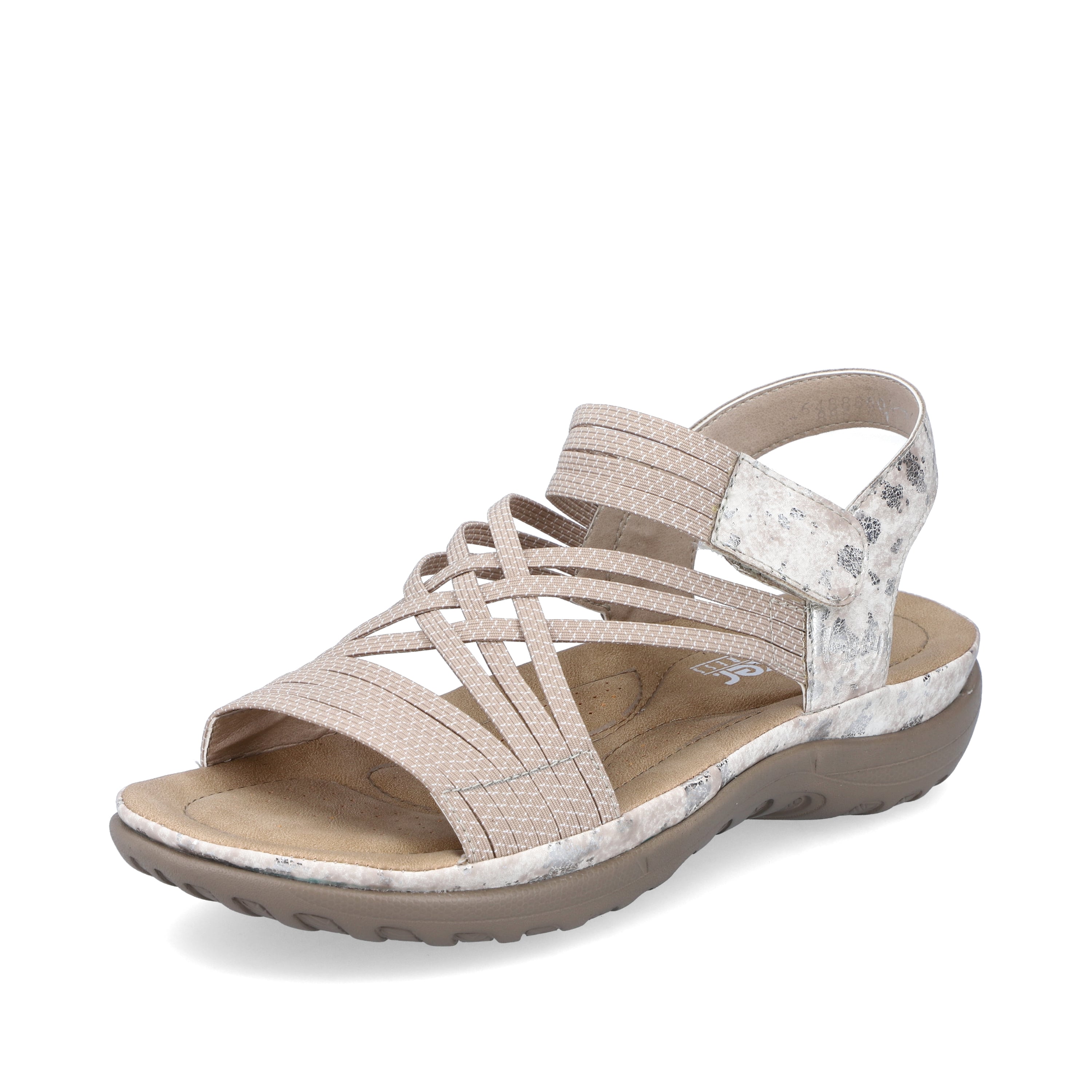 Rieker Damen Riemchensandalen cremebeige