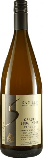 2019 Grauer Burgunder trocken 1,0 L - Weingut-Destillerie Harald Sailler