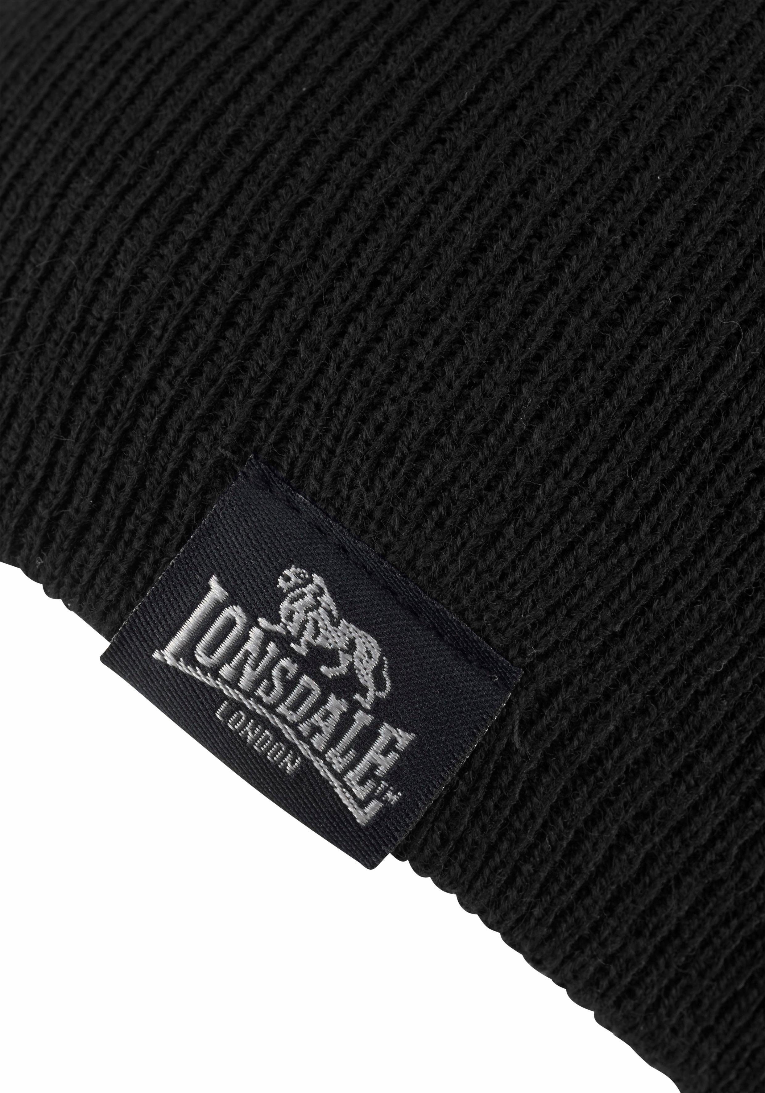 Lonsdale Strickmütze LEAFIELD (Packung, 2-St., mit Schal) Set aus Schal undMütze