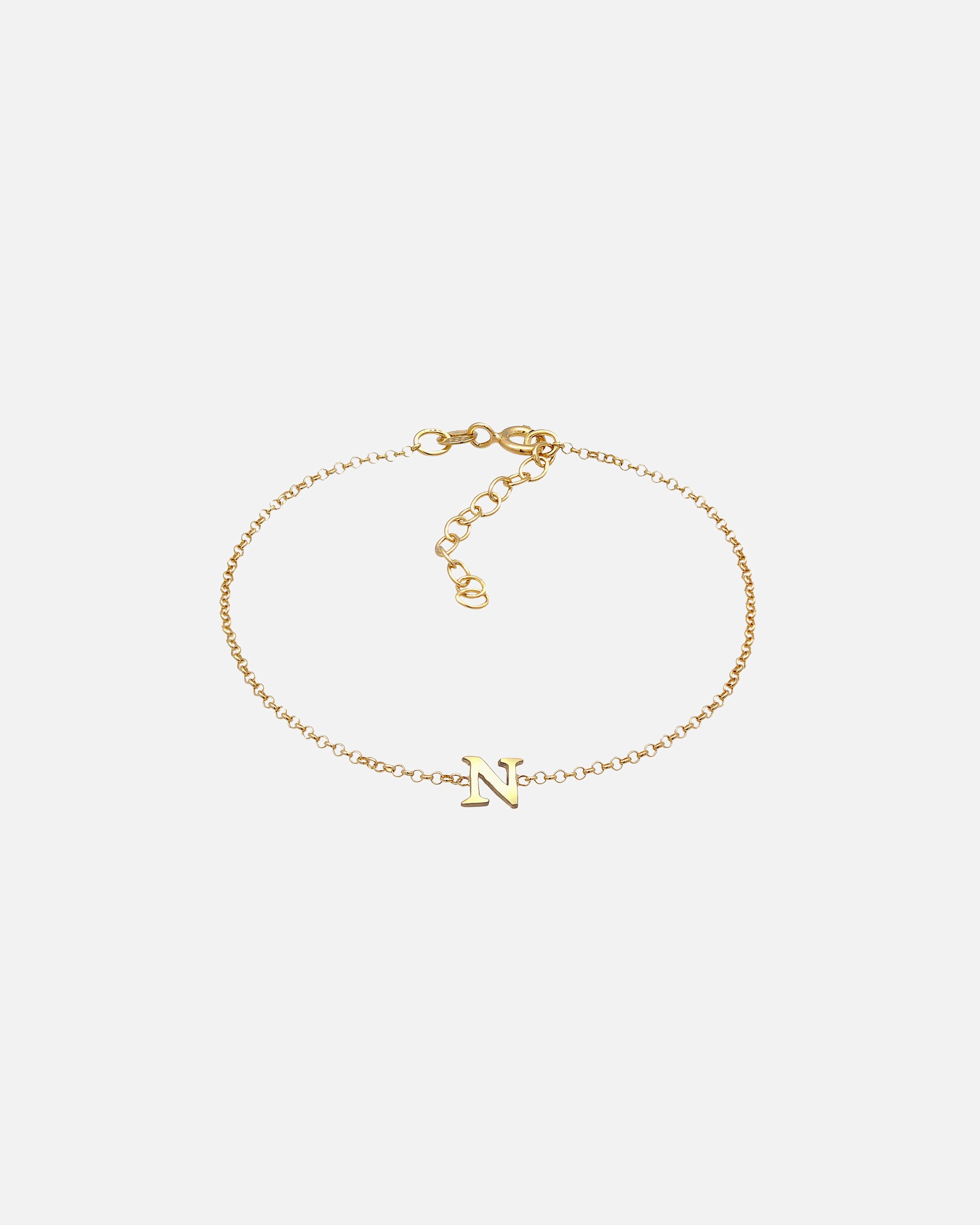 Colgante básico con la letra N para mujer de Elli en plata de ley 925